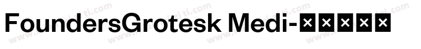 FoundersGrotesk Medi字体转换